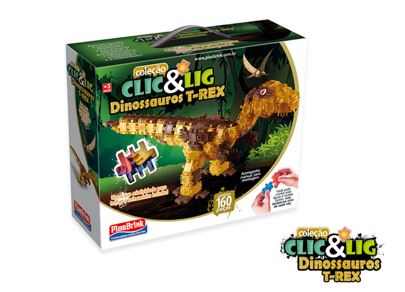 2 CLIC & LIG - Dinossauros T-REX